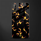 lil flames on black glass case for vivo s1 image