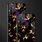 lil flames on black glass case for realme 5i image-2