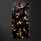 lil flames on black glass case for realme 5 pro image