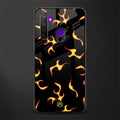 lil flames on black glass case for realme narzo 10 image