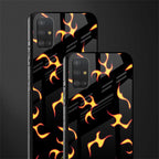 lil flames on black glass case for samsung galaxy a51 image-2