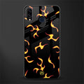 lil flames on black glass case for samsung galaxy m10s image