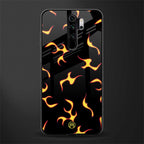 lil flames on black glass case for redmi note 8 pro image