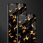 lil flames on black glass case for redmi k20 pro image-2