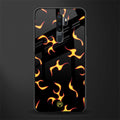 lil flames on black glass case for oppo a5 2020 image
