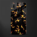lil flames on black glass case for realme 3 pro image