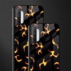 lil flames on black glass case for realme x2 image-2