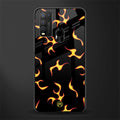 lil flames on black glass case for vivo y50 image
