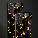 lil flames on black glass case for samsung galaxy note 20 image-2
