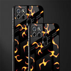 lil flames on black glass case for realme narzo 30a image-2