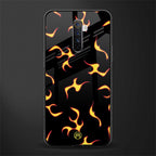 lil flames on black glass case for realme x2 pro image