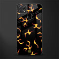 lil flames on black glass case for oppo a15 image