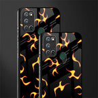 lil flames on black glass case for realme 7i image-2