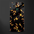 lil flames on black glass case for realme 7i image