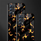 lil flames on black glass case for oppo reno 5 pro image-2