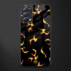 lil flames on black glass case for oppo reno 5 pro image