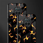 lil flames on black glass case for mi 10i image-2