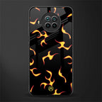 lil flames on black glass case for mi 10i image