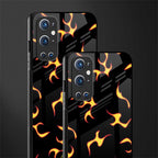 lil flames on black glass case for oneplus 9 pro image-2