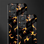 lil flames on black glass case for mi 10t 5g image-2
