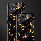 lil flames on black glass case for samsung galaxy a22 5g image-2