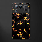 lil flames on black glass case for mi 11 ultra 5g image