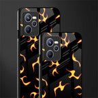 lil flames on black glass case for realme c35 image-2