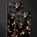 lil flames on black glass case for oneplus 10 pro 5g image-2