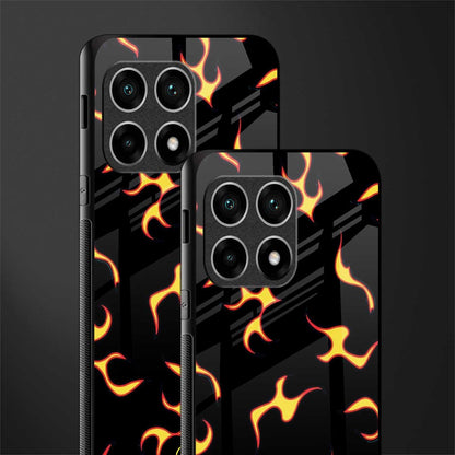 lil flames on black glass case for oneplus 10 pro 5g image-2