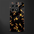 lil flames on black glass case for oneplus 10 pro 5g image