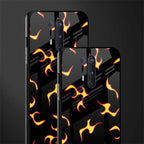 lil flames on black glass case for oneplus 8 pro image-2