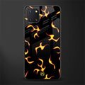 lil flames on black glass case for samsung galaxy note 10 lite image