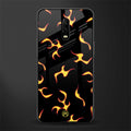 lil flames on black glass case for oneplus 6t image