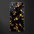lil flames on black back phone cover | glass case for xiaomi 12 pro
