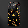 lil flames on black back phone cover | glass case for oneplus 10t