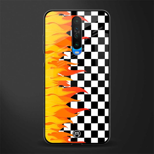 lil flames wild mode glass case for poco x2 image