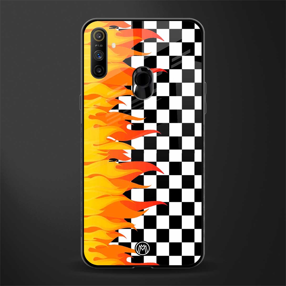lil flames wild mode glass case for realme narzo 10a image