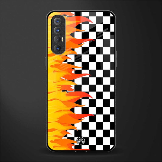 lil flames wild mode glass case for oppo reno 3 pro image