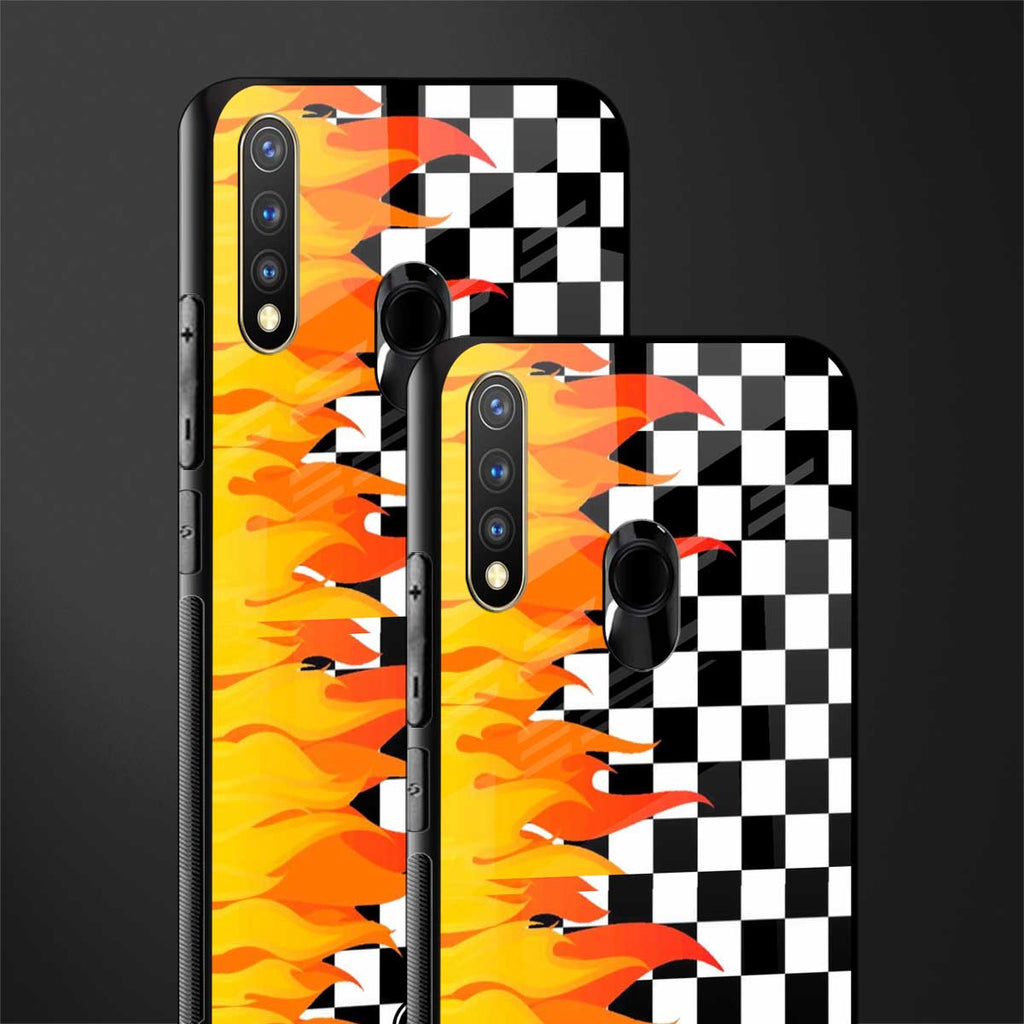 lil flames wild mode glass case for vivo u20 image-2