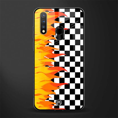 lil flames wild mode glass case for vivo u20 image