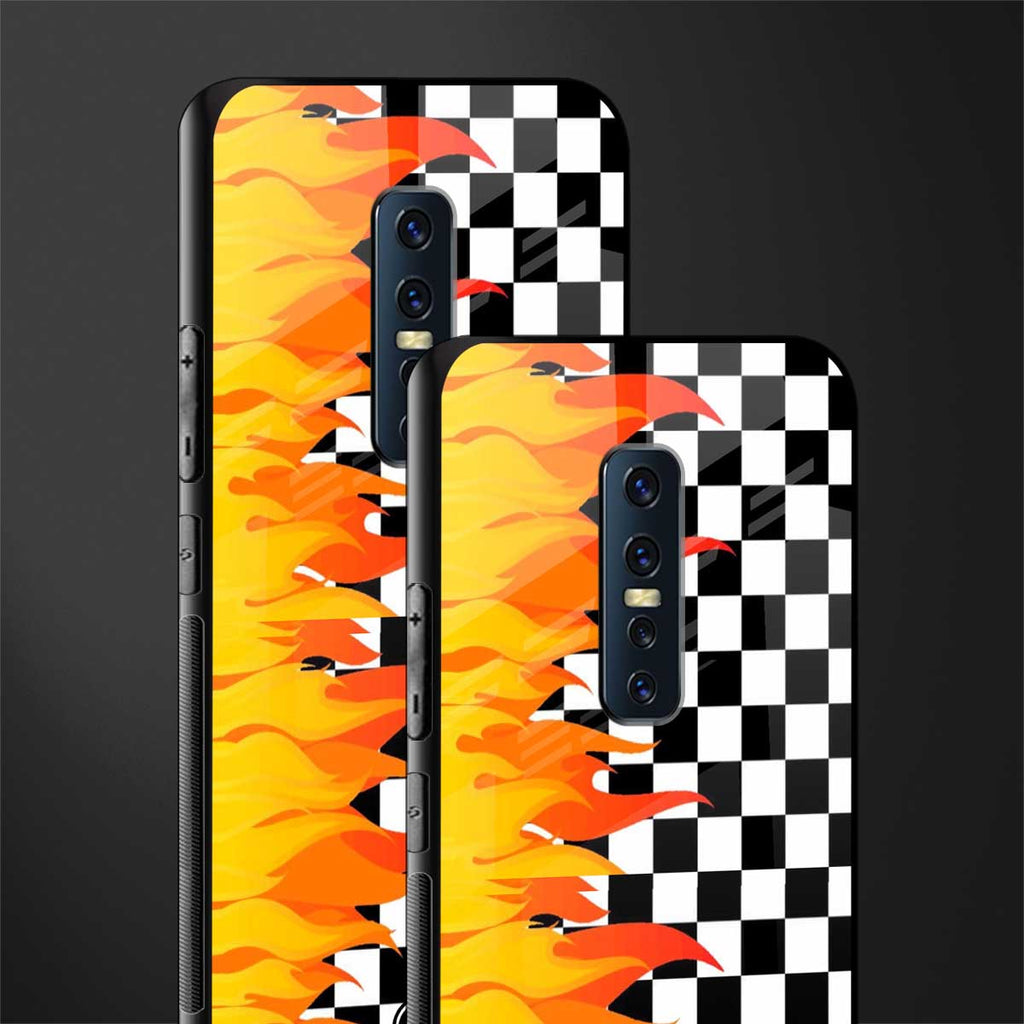 lil flames wild mode glass case for vivo v17 pro image-2