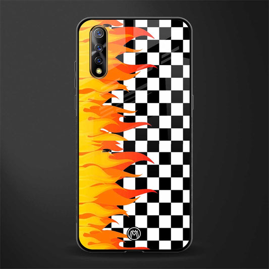 lil flames wild mode glass case for vivo s1 image