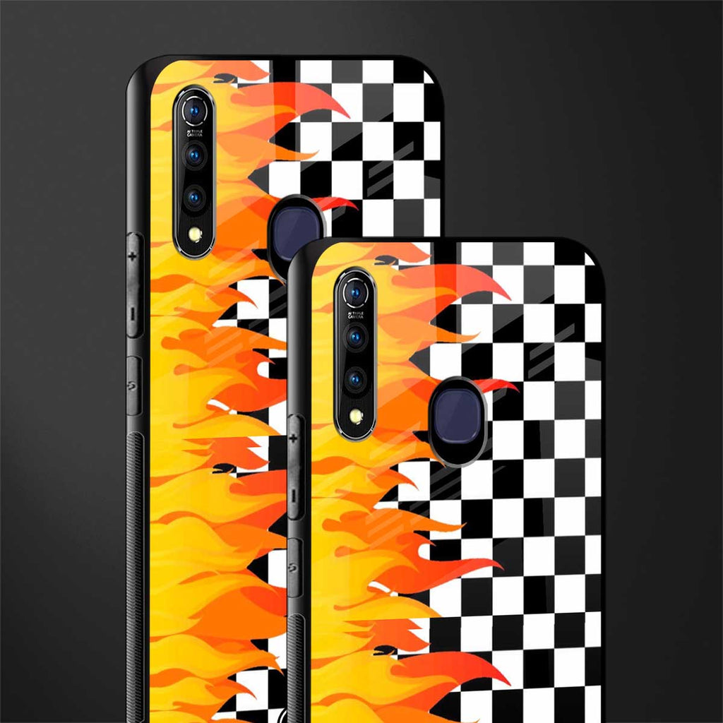 lil flames wild mode glass case for vivo z1 pro image-2