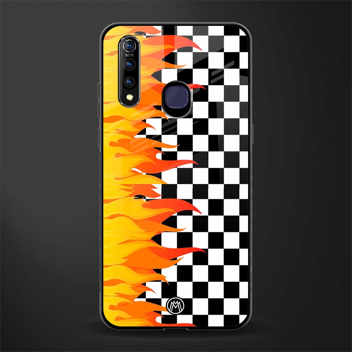 lil flames wild mode glass case for vivo z1 pro image