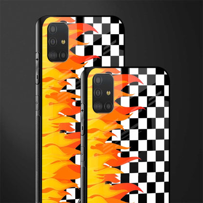 lil flames wild mode glass case for samsung galaxy a51 image-2