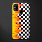 lil flames wild mode glass case for samsung galaxy m31 image