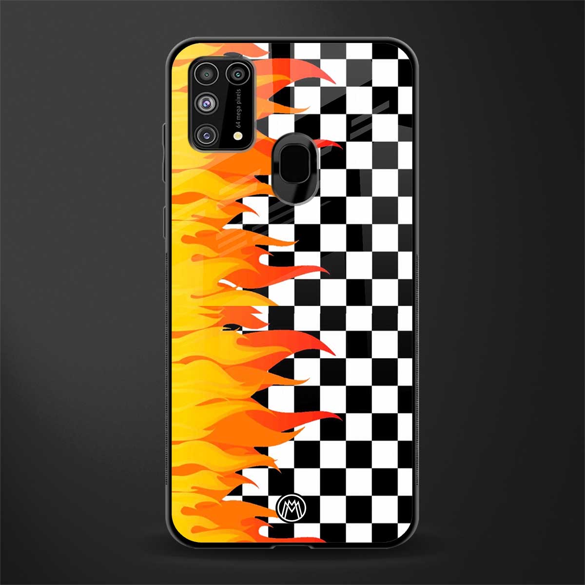 lil flames wild mode glass case for samsung galaxy f41 image