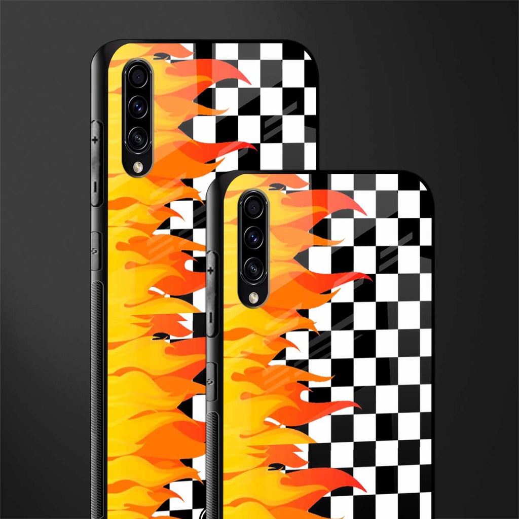 lil flames wild mode glass case for samsung galaxy a70s image-2