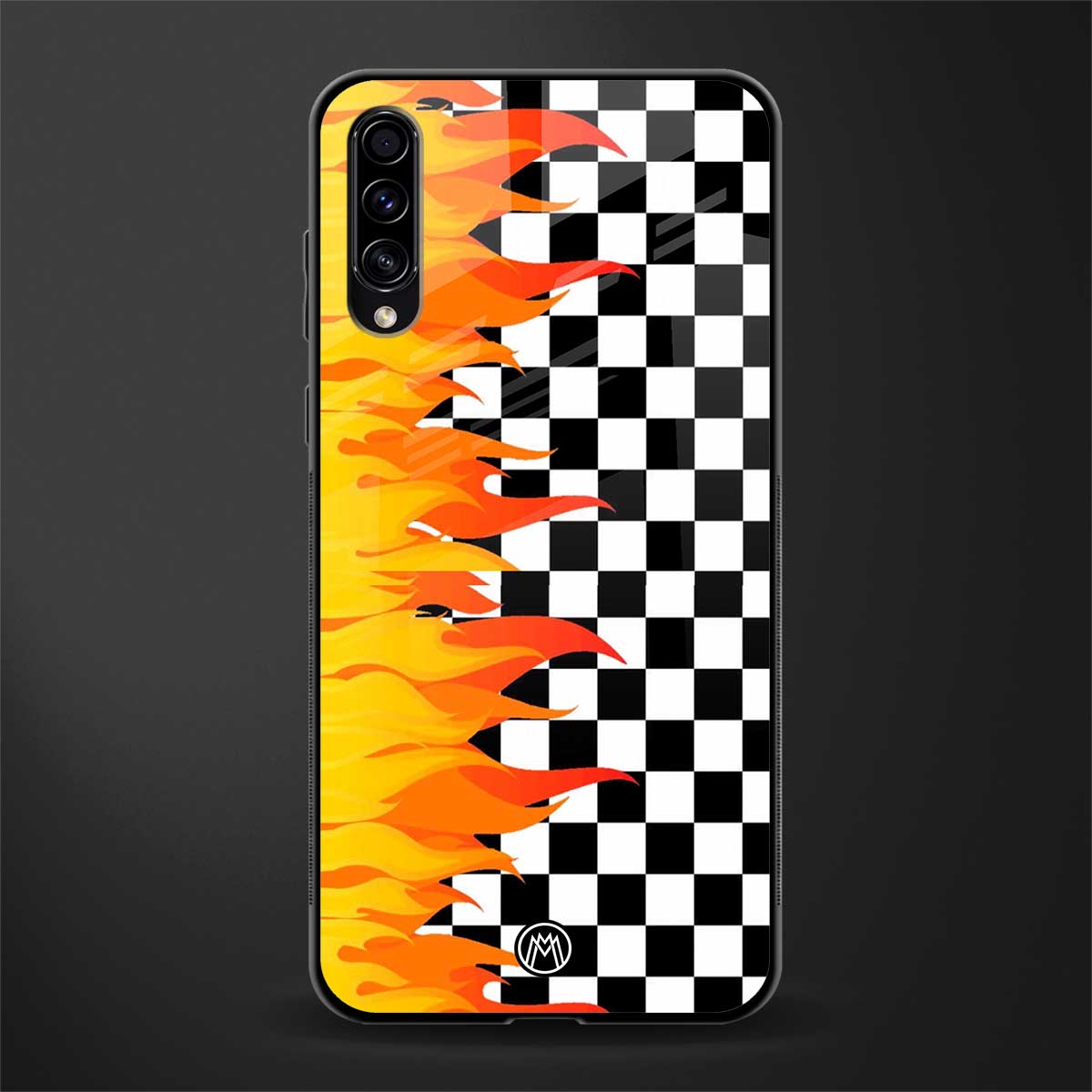 lil flames wild mode glass case for samsung galaxy a70 image