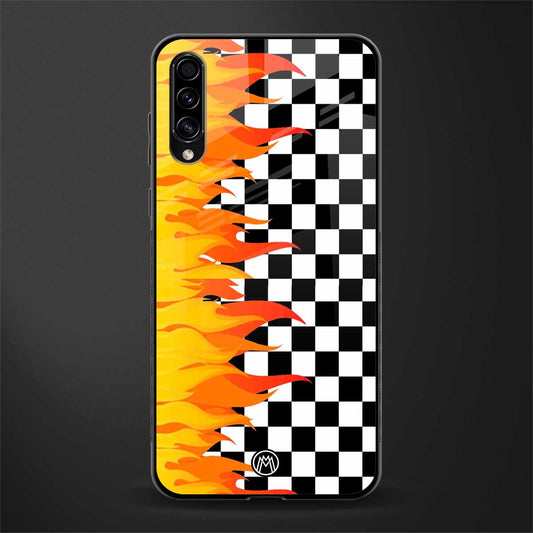 lil flames wild mode glass case for samsung galaxy a70 image